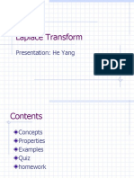 Laplace Transform: Presentation: He Yang