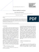 Protein Stabilized Emulsions