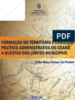 Formacao Territorio Evolucao Politico Administrativa Ceara Questao Limites Municipais