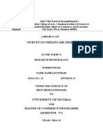 "Survey On Philips Air-Fryer": Shri Vile Parle Kelvanimandal'S