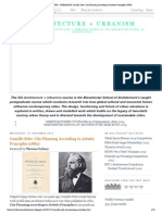 ARCHITECTURE + URBANISM - Camillo Sitte - City Planning According To Artistic Principles (1889) PDF