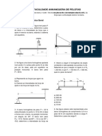 Exercícios de Mecânica Geral - Corpo Extenso - Equilíbrio