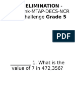 2003 Elimination - Metrobank-mtap-Decs-ncr Math Challenge Grade 5