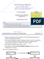 03 01 Laplace Transforms Slides Handout