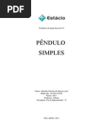 Relatório Pendulo Simples - Pronto