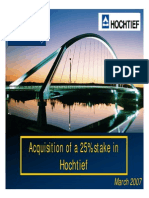 ACS - Acquisition of A 25% Stake in Hochtief