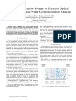 A Spatial Diversity System To Measure Optical Fading in Underwatrer Communications Channel