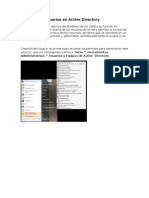 Creación de Usuarios en Active Directory
