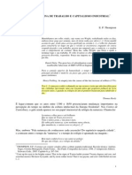 Tempo, Disciplina de Trabalho e Capitalismo Industrial - E. P. Thompson