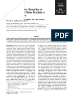 Molecular Dynamics Simulation of Contact Angles of Water Droplets in Carbon Nanotubes