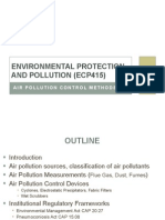 Environmental Protection and Pollution (Ecp415) : Air Pollution Control Methods