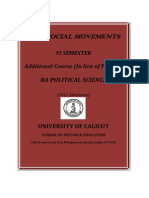 BA Politics - VI Sem. Additional Course - New Social Movements