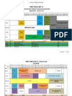 Time Table (Be-7) : Communication Systems Engineering Department Main Block I - Room # 218