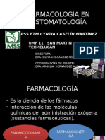 Farmacología en Estomatología