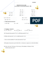 Matematica Clasa 2 Proba 