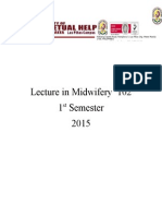 Lecture in Midwifery 102