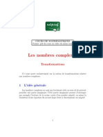 MATHEMATIQUES Terminale COMPLEXES Transformations