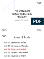 Aqa Area of Study 03 - Melody