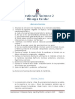 Cuestionario Solemne 2 - Biologia Celular - FA-ML