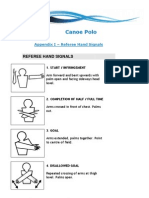 Appendix 1 - Referee Hand Signals