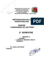 Reporte de Lectura Cazadores de Microbios