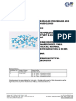 Guidelines For Temperature Mapping Study and Qualification of Cold Rooms, Ware Houses, Refrigerators, Vans