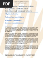 Basel II-III Credit Risk Modelling and Validation Training Brochure