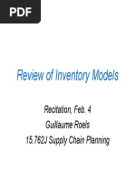 Review of Inventory