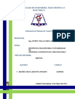 Etabilidad de Circuitos RLC