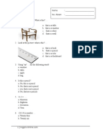 Soal Bahasa Inggris Kelas 3 SD