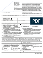 U.S. Customs Form: CBP Form 3299 - Declaration For Free Entry of Unaccompanied Articles