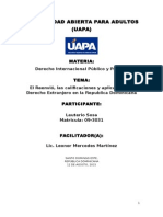 El Reenvió, Las Calificaciones y Aplicación Del Derecho Extranjero (Final)