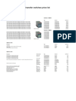 ABB Auto Transfer Switches Price List