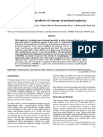 Biochemical Marker As Predictor of Outcome in Perinatal Asphyxia