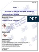 Alcohol Industrial - Msds