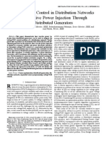 Voltage/VAR Control in Distribution Networks Via Reactive Power Injection Through Distributed Generators