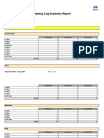 Drawing Log Summary Report