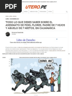 Todo Lo Que Debes Saber Sobre El Asesinato de Fidel Flores, Padre de 7 Hijos y Abuelo de 7 Nietos, en Cajamarca - Útero