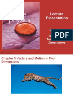 Chapter 3 Presentation - Motion in 2 Dimensions