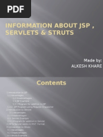 Information About JSP, Servlets, Struts