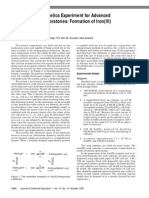 A Stopped-Flow Kinetics Experiment For Advanced Undergraduate Laboratories: Formation of Iron (III) Thiocyanate