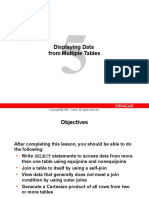 Displaying Data From Multiple Tables