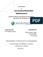 Project Report - Prevention of Scoring On Bearing Shells