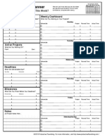 Weekly Project Planner 