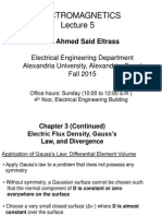 Electromagnetics: Dr. Ahmed Said Eltrass