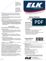 ELK-110 Voice Driver - Install Guide