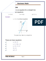 Linear Equations