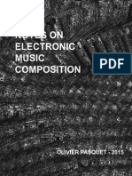 Notes On Electronic Music Composition (First Draft)