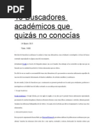 10 Buscadores Académicos Que Quizás No Conocías