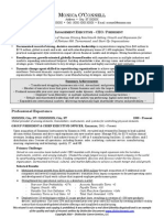 Sample Resume President Resume